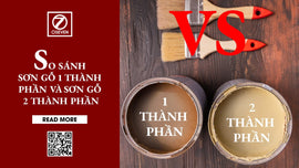 SO SÁNH SƠN GỖ 1 THÀNH PHẦN VÀ SƠN GỖ 2 THÀNH PHẦN